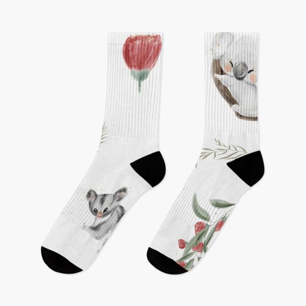 Item preview, Funny Hand-drawn Aussie Animals Koala Parrot Flowers Set Pack designed and sold by Formillion.