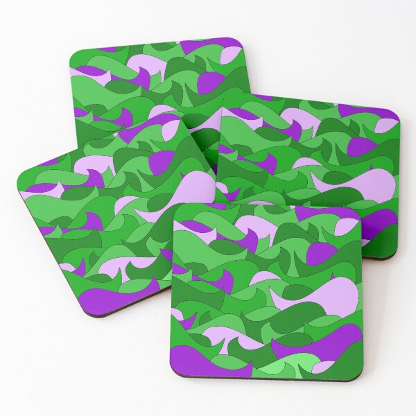 Item preview, Abstract pattern - purple and green. designed and sold by K.S ART.