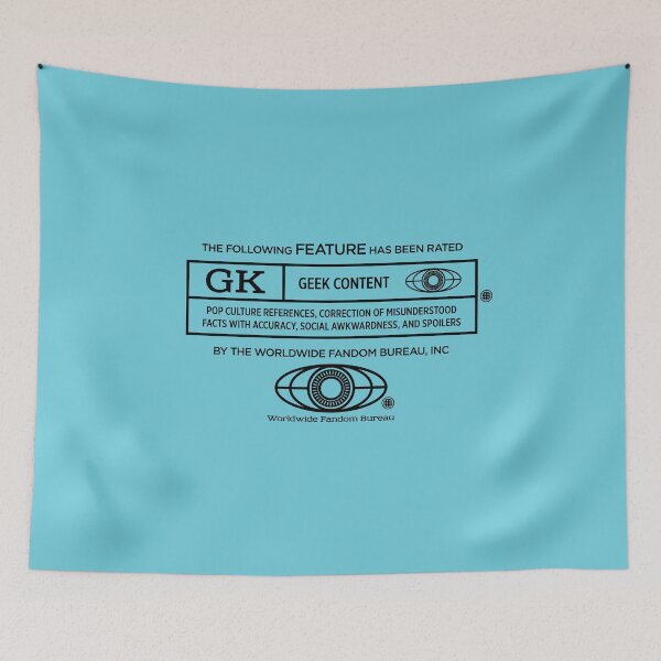 Item preview, Rated Geek (black version) designed and sold by monsieurgordon.
