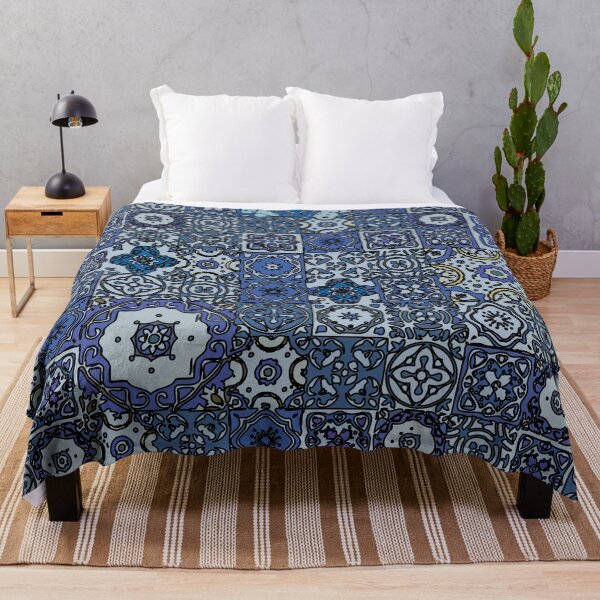 Item preview, Blue Geometric pattern, triangle, low poly designed and sold by Collagedream.