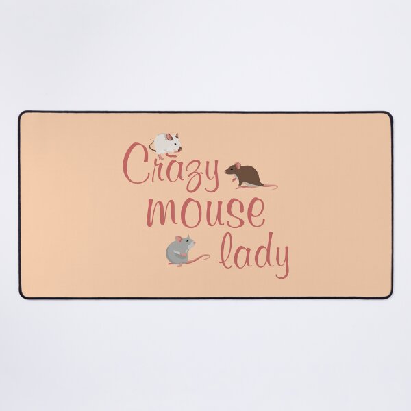 Item preview, Crazy mouse lady designed and sold by RatArt Designs.