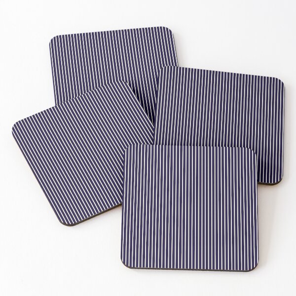 Item preview, vertical blue stripes and white lines pattern designed and sold by cutecrazytshirt.