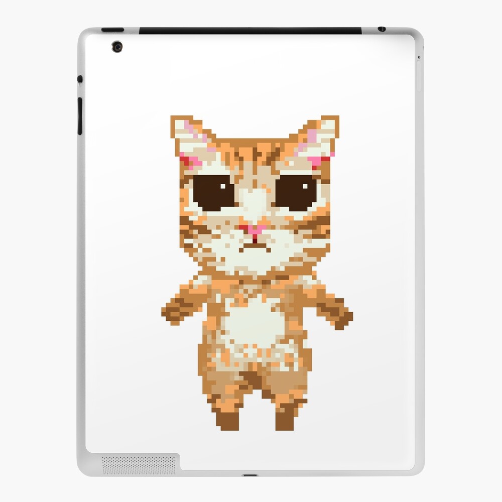 Angry Cat Say NO Pixel Art' Mouse Pad