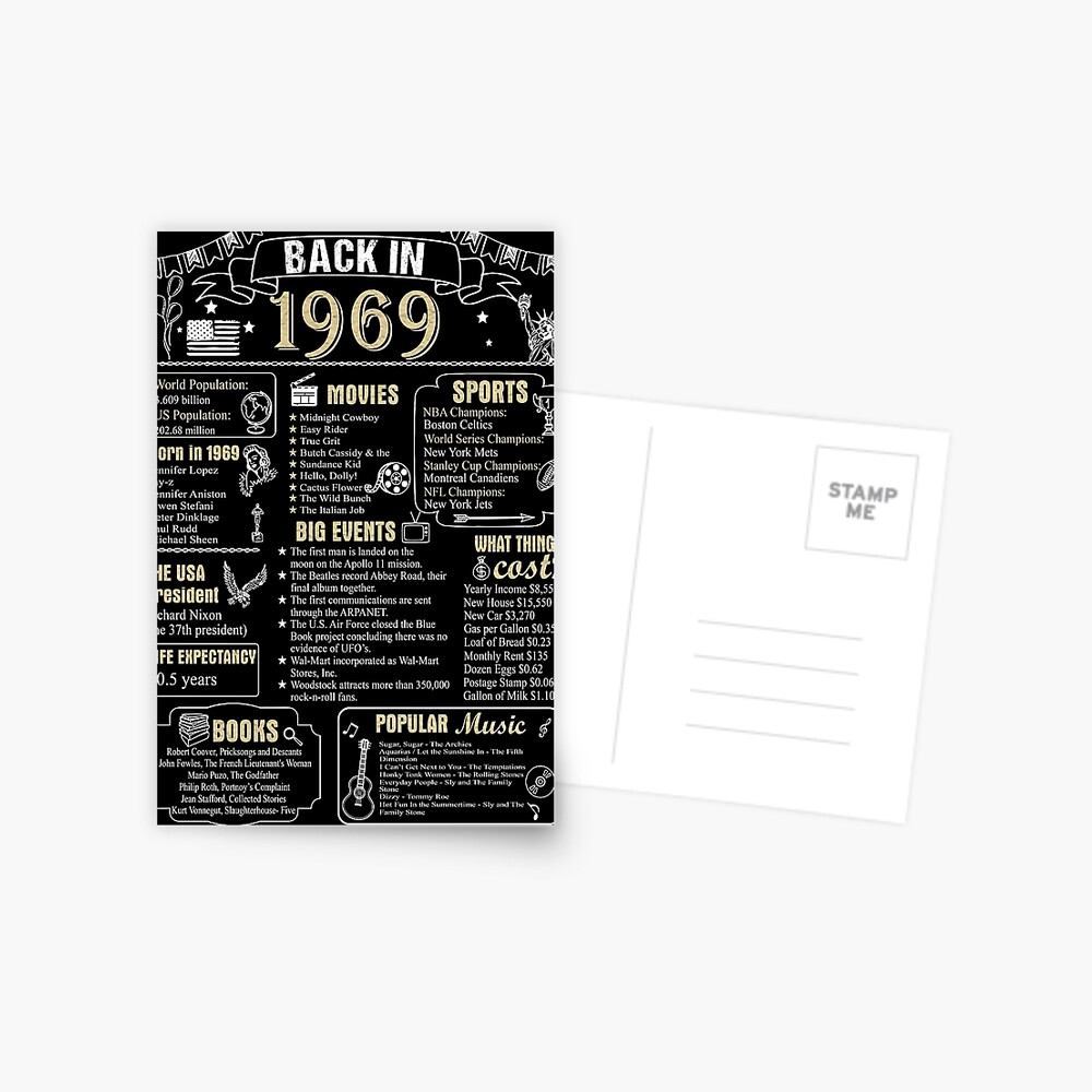 birthday-anniversary-1969-history-back-in-1969-art-board-print-for-sale-by-ltllima-redbubble for Back In 1969 Free Printable Birthday Anniversary 1969 History Back in 1969