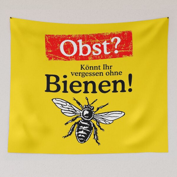 Item preview, No fruit without bees - campaign against bee mortality designed and sold by theshirtshops.
