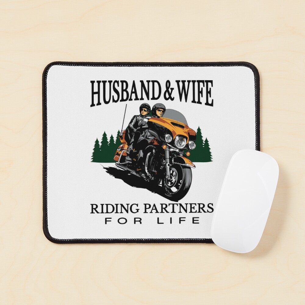 Husband & wife riding partners for life, Biker