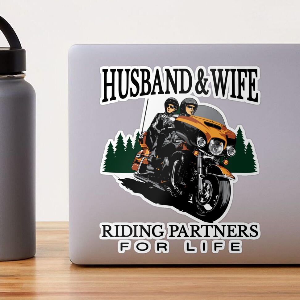 Husband & wife riding partners for life, Biker