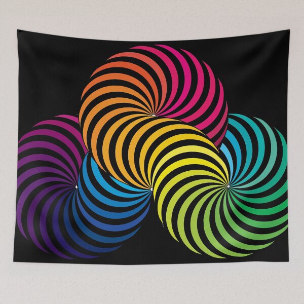 Item preview, Infinity Rainbow - Neon Optical Illusion designed and sold by WennsdaysChild.