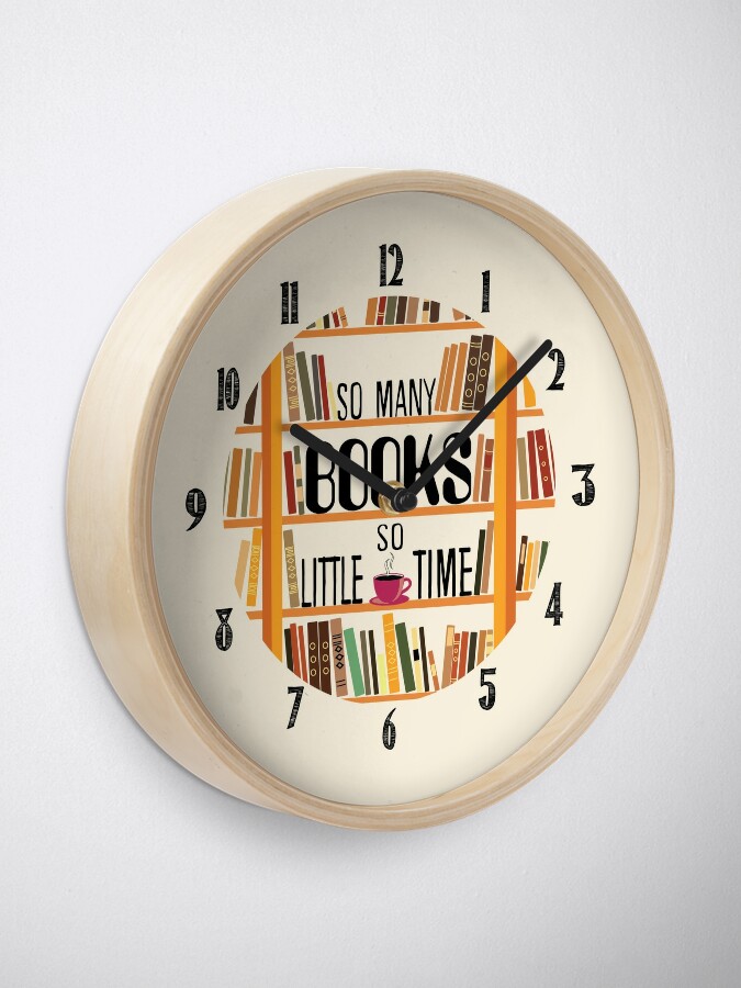 Alternate view of Book Nerd Clock Clock