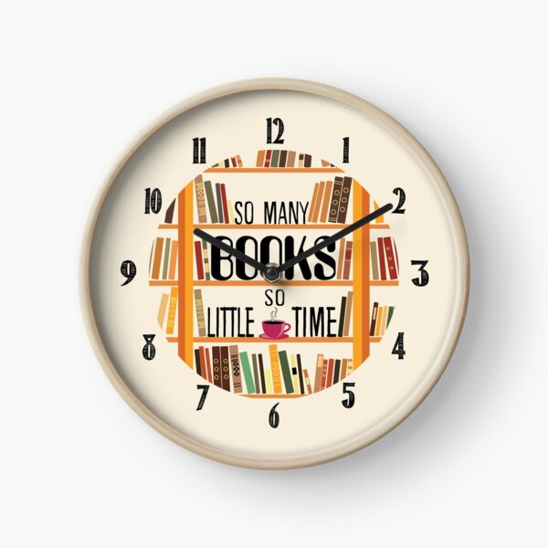 Book Nerd Clock Clock