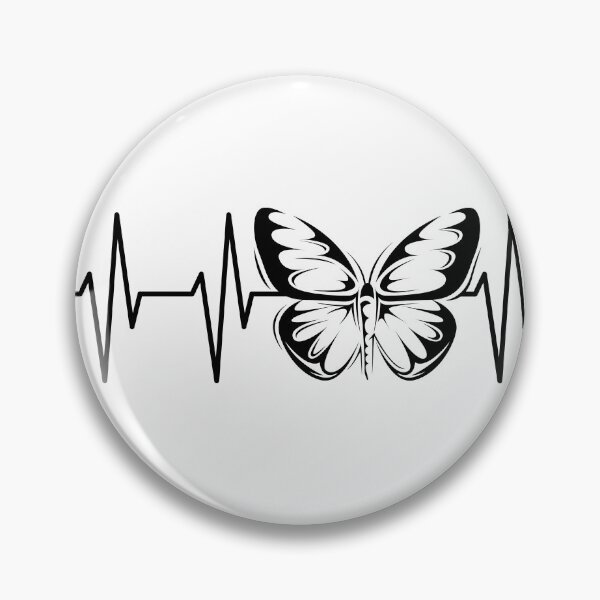 Item preview, Butterfly heartbeat symbol gift idea designed and sold by AndreMi.