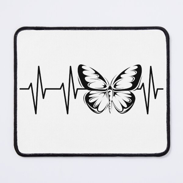 Item preview, Butterfly heartbeat symbol gift idea designed and sold by AndreMi.