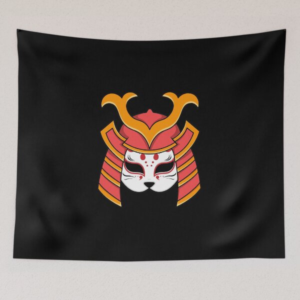 Item preview, Kitsune Mask Samurai Helmet designed and sold by BakaOutfit.