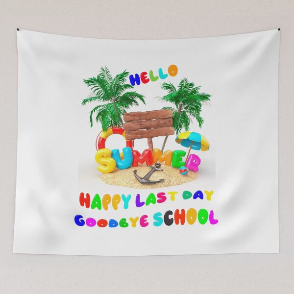 Item preview, Happy Last Day, Goodbye School, Hello Summer Classic T-Shirt designed and sold by idea-factory.