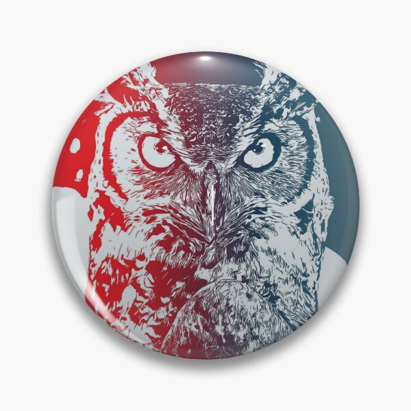 Item preview, Great horned Owl designed and sold by Manar-hamad.