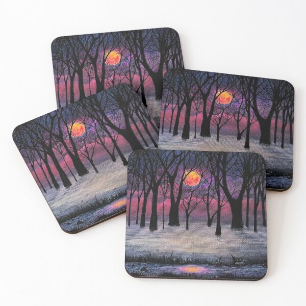 Item preview, Misty Night - Dismal Moon designed and sold by LittleLuckyLink.