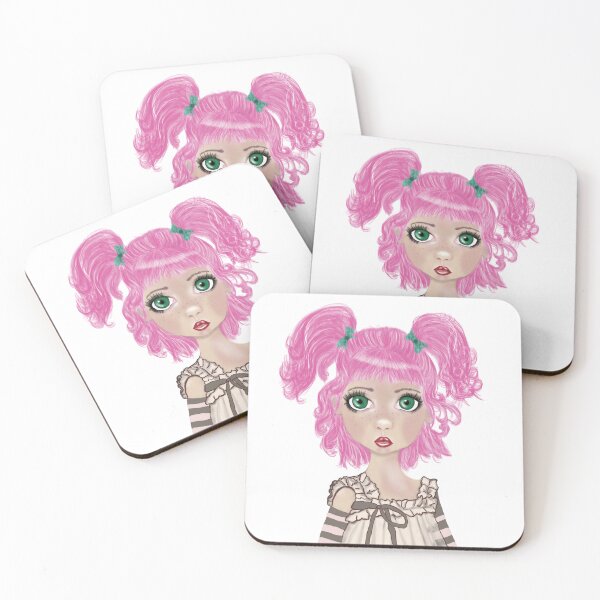 Item preview, Big eyed kid pigtails designed and sold by Accabella .