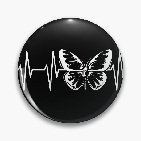 Item preview, Heartbeat Butterfly Icon Pulse Ekg designed and sold by AndreMi.