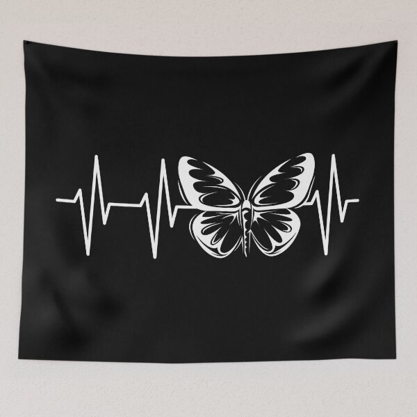 Item preview, Heartbeat Butterfly Icon Pulse Ekg designed and sold by AndreMi.