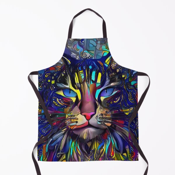 Aperçu de l'œuvre casque bleu, chat créée et vendue par L. ROCHE.