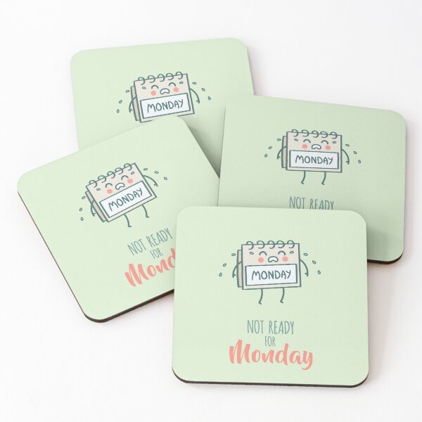 Item preview, Not Ready For Monday Calendar Background designed and sold by MrBoneDesign.