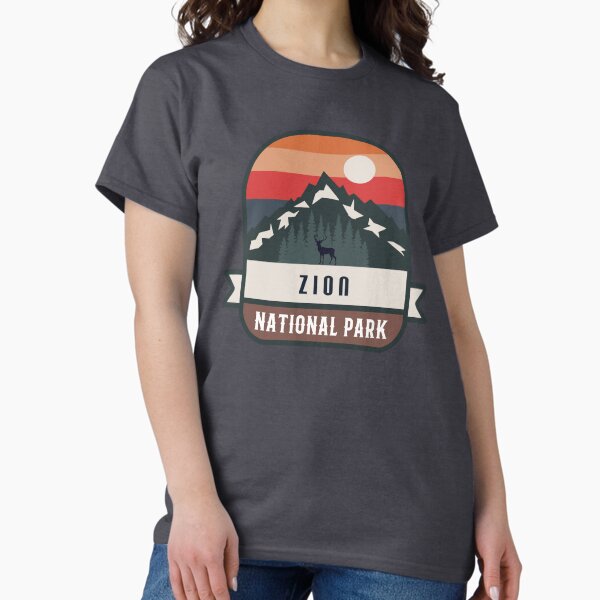 Vista previa del artículo con la obra «Parque Nacional Zion», diseñado y vendido por Road-tees.
