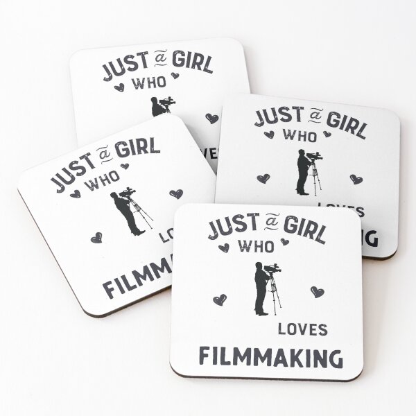 Item preview, Just A Girl Who LOves Filmmaking, Funny Filmmaker Design, Filmmaking Quote  designed and sold by Aerial Addicts.