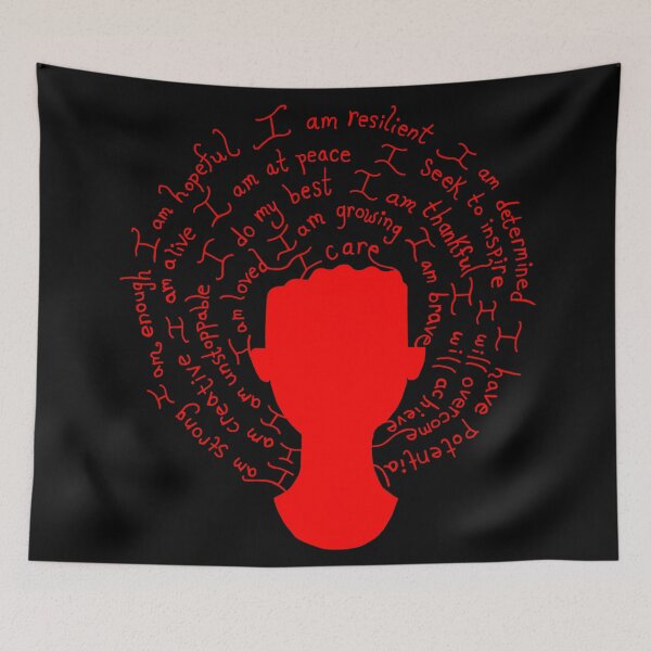 Item preview, Self Care Matters Red Silhouette designed and sold by Deborah Camp.