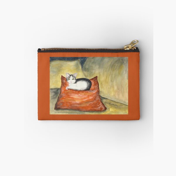 Item preview, Kitten on Silk Cushion designed and sold by CarolineLembke.