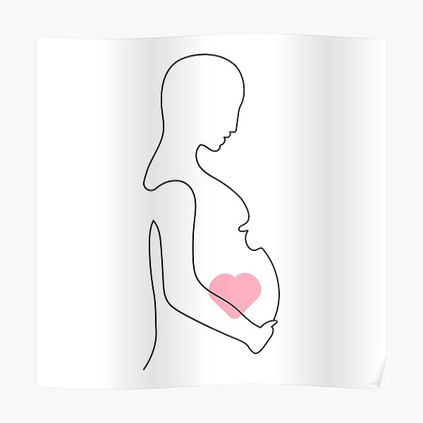 Cartoon Drawing for pregnant Petrified belly vector PNG - Similar PNG