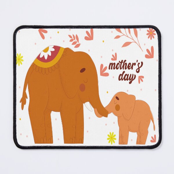 Item preview, Elephant Mothers Day | Mama and Baby Elephant | Baby and Parent Elephant designed and sold by AGARI ★★★★★.