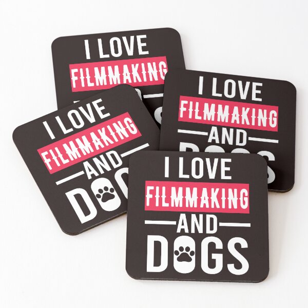 Item preview, I Love Filmmaking And Dogs, Funny Filmmaker Design, Filmmaking Quote  designed and sold by Aerial Addicts.