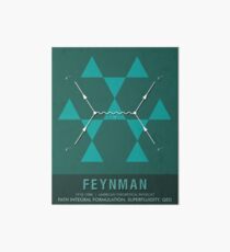 Science Posters - Richard Feynman - Theoretical Physicist Art Board