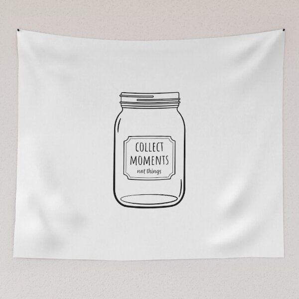 Item preview, Collect moments not things Mason Jar Collect memories designed and sold by KateBilous.