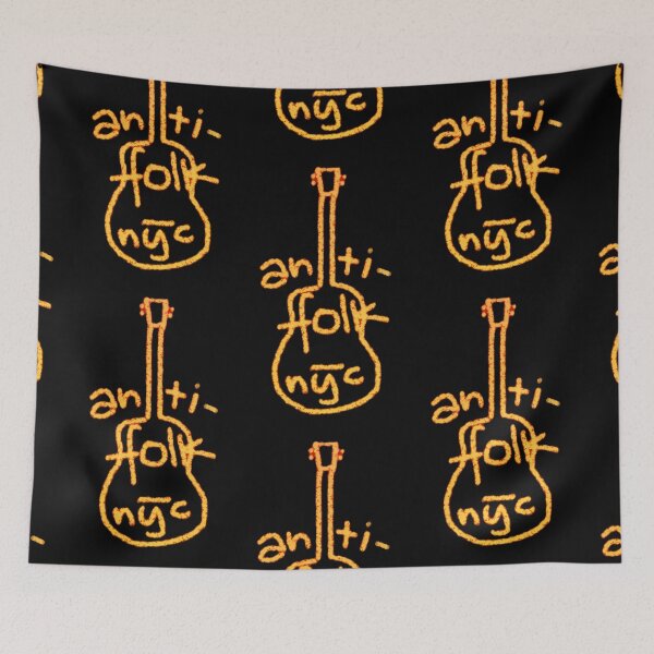 Item preview, anti-folk nyc (burning yellow guitar)  designed and sold by JohnnyArtPavlou.