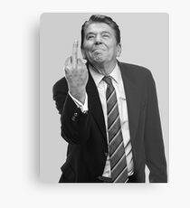 Lámina metálica Ronald Reagan volteando el pájaro