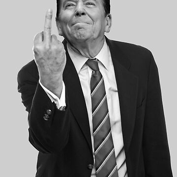Artwork thumbnail, Ronald Reagan Flipping The Bird  by LibertyManiacs