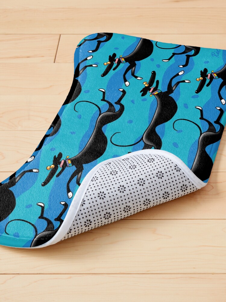 Thumbnail 4 of 5, Pet Mat, Blue Zoomies pattern designed and sold by RichSkipworth.
