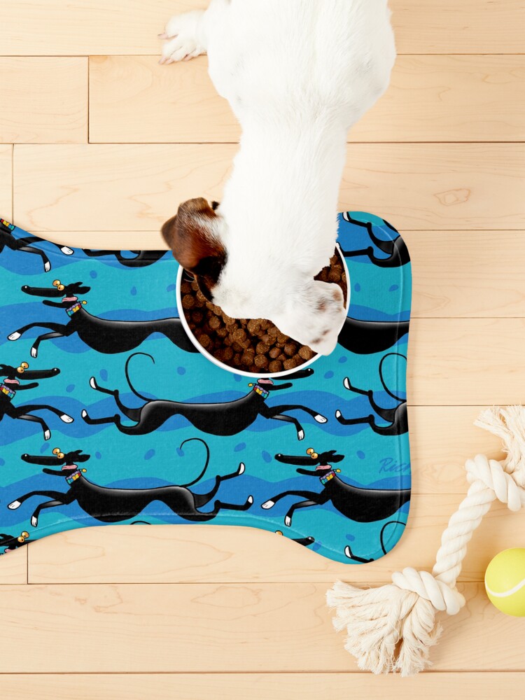 Thumbnail 3 of 5, Pet Mat, Blue Zoomies pattern designed and sold by RichSkipworth.
