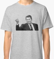 Ronald Reagan Flipping The Bird Classic T-Shirt