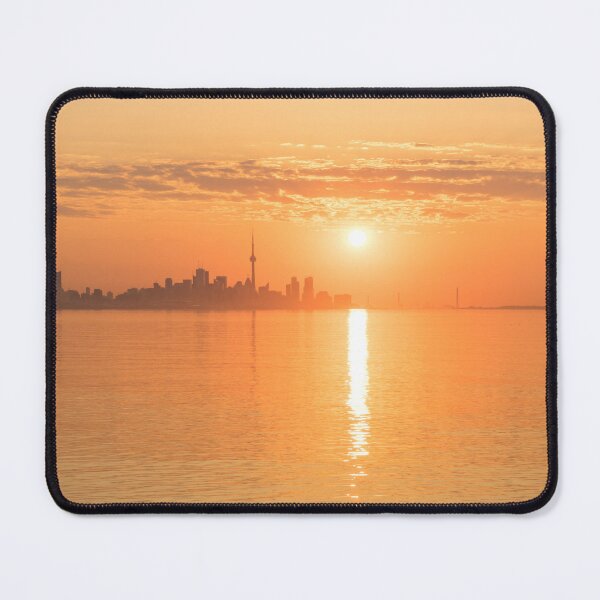 Item preview, Rose Gold and Orange - Sun Rising Over Toronto Skyline designed and sold by Georgia Mizuleva.