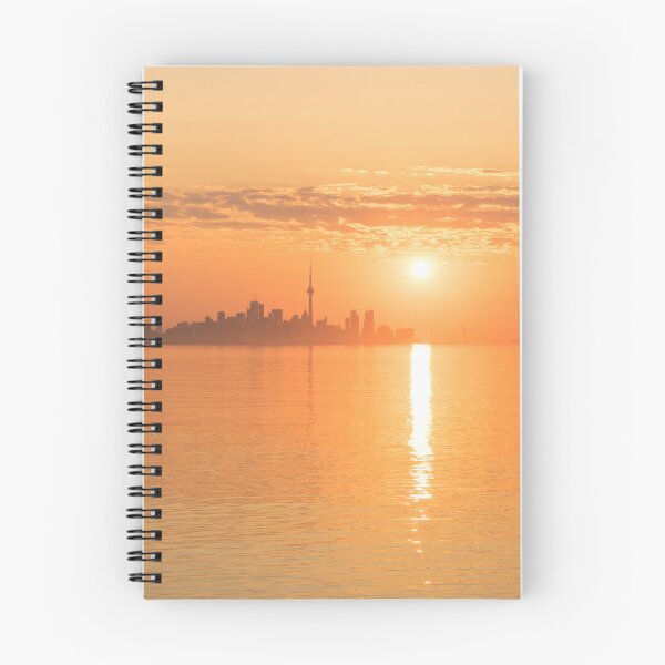 Item preview, Rose Gold and Orange - Sun Rising Over Toronto Skyline designed and sold by Georgia Mizuleva.