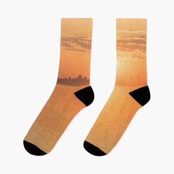 Item preview, Rose Gold and Orange - Sun Rising Over Toronto Skyline designed and sold by Georgia Mizuleva.