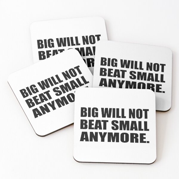 Item preview, Big will not beat small anymore designed and sold by Colorfulandfun.