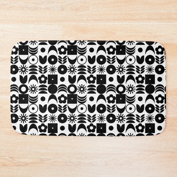 Item preview,  Black White 70s Disco Geometric Pattern  designed and sold by SunnyBrand.