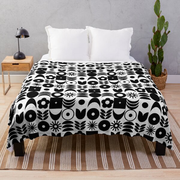 Item preview,  Black White 70s Disco Geometric Pattern  designed and sold by SunnyBrand.