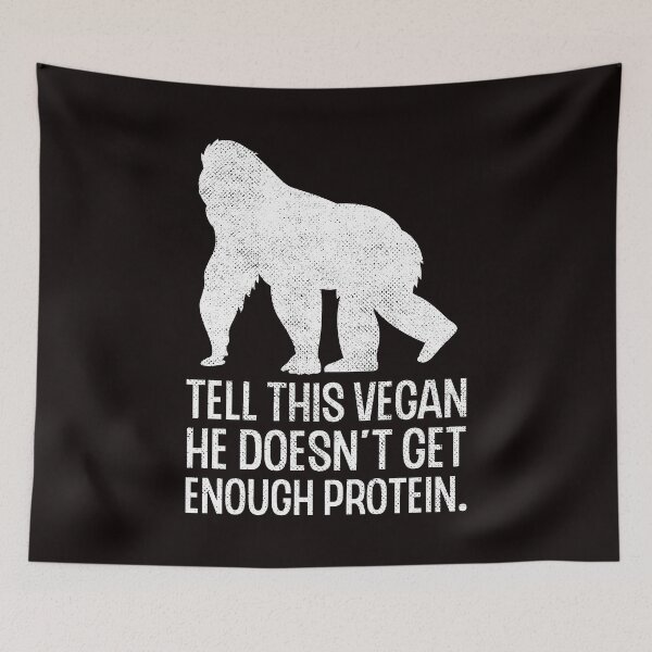 Item preview, Vegan Protein Vegetarian Veganism Animal Rights Food Veggie designed and sold by TomGiantDesigns.