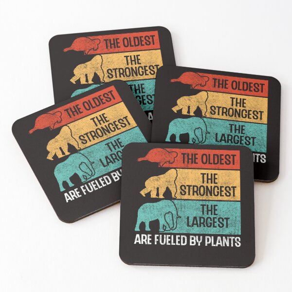 Item preview, Fueled By Plants Turtle Gorilla Elephant Vegan Vegetarian designed and sold by TomGiantDesigns.
