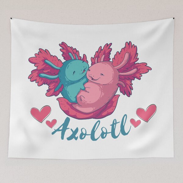 Item preview, Axolotl couple | Cute Axolotl | Axolotl Essentials | Axolotl lovers | Axolotl love designed and sold by NotUrAverageART.