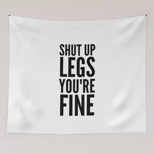 Item preview, Shut Up Legs - Funny Running I designed and sold by RunPower.